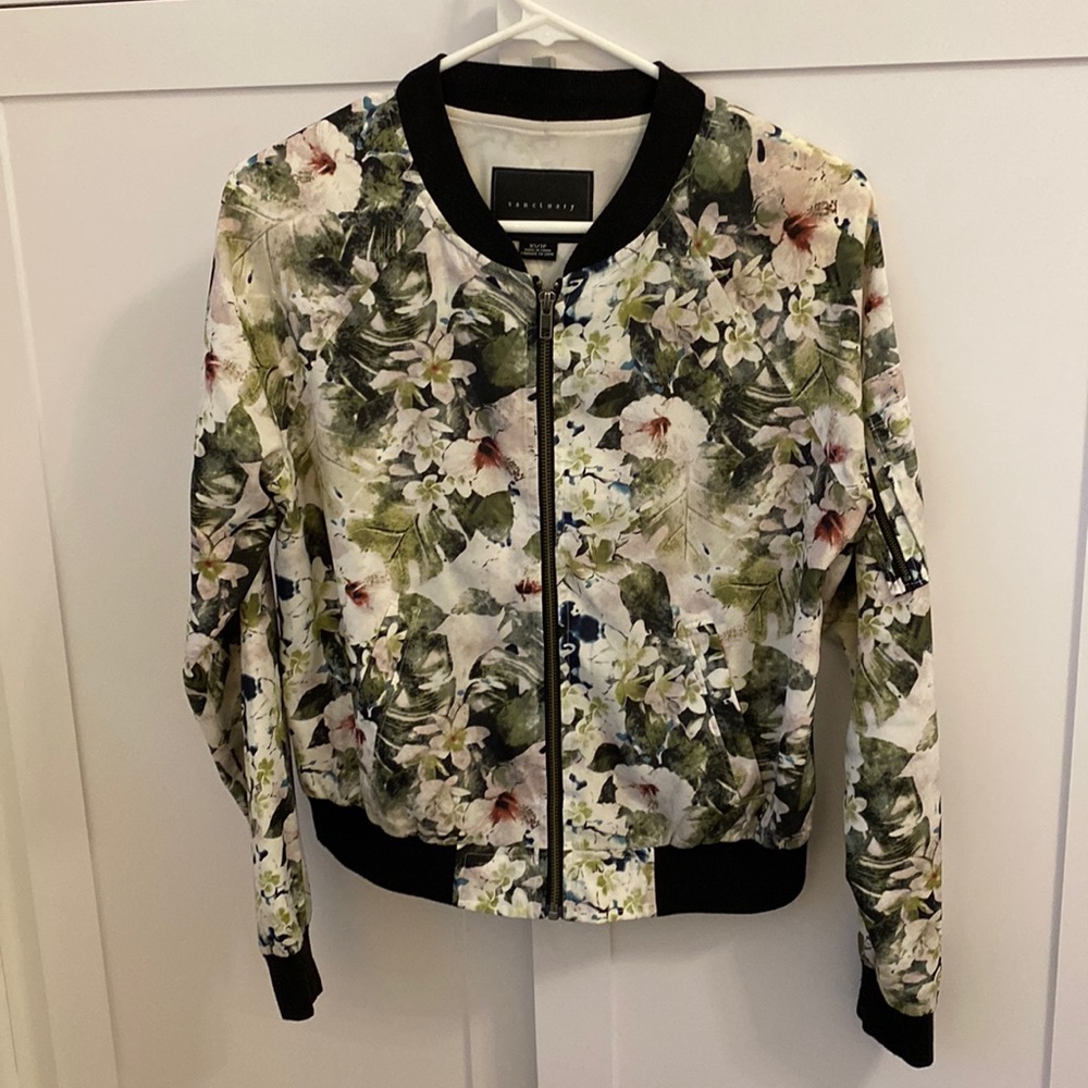 Sanctuary floral bomber jacket